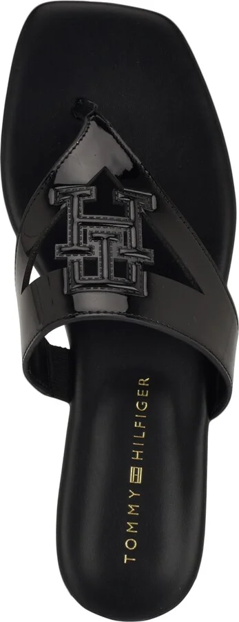 Tommy Hilfiger Women's Tremmy Cutout Logo Flat Thong Sandals - Image 8