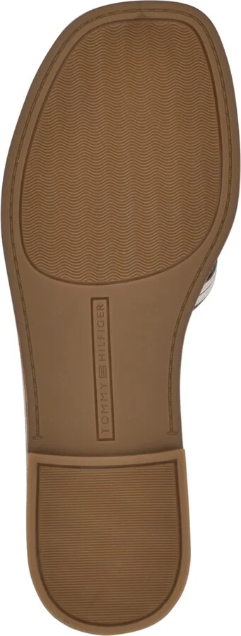 Tommy Hilfiger Women's Tressi Logo Flat Slide Sandals - Black/Silver - Image 5