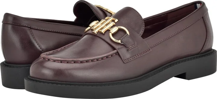 Tommy Hilfiger Women's Trevys Loafer Dark Red 5M