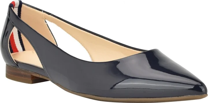 Tommy Hilfiger Women's Velahi Cutout Pointy Toe Flats