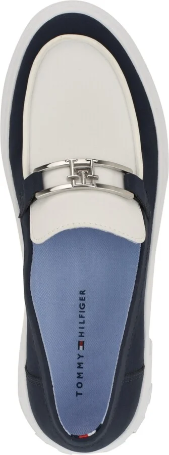Tommy Hilfiger Women's Wilfer Sporty Slip-On Loafers - Dark Blue/White - Image 4