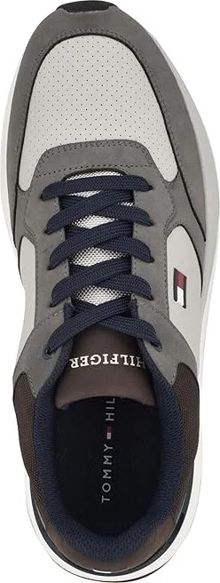 Tommy Hilfiger World Men's Shoes Dark Grey : 11.5 D - Medium, Leather - Image 2