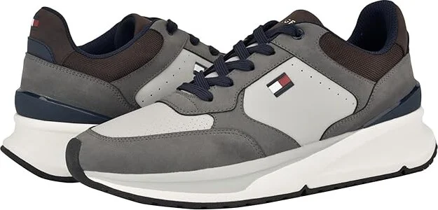Tommy Hilfiger World Men's Shoes Dark Grey : 11.5 D - Medium, Leather