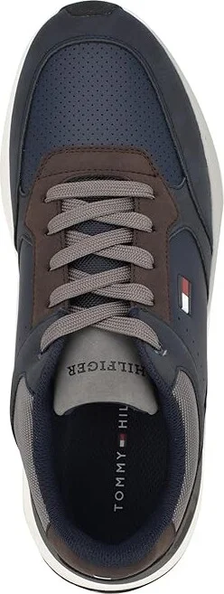 Tommy Hilfiger World Men's Shoes Navy/Dark Brown : 7.5 D - Medium, Leather - Image 2