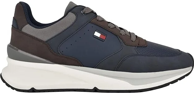 Tommy Hilfiger World Men's Shoes Navy/Dark Brown : 7.5 D - Medium, Leather - Image 6