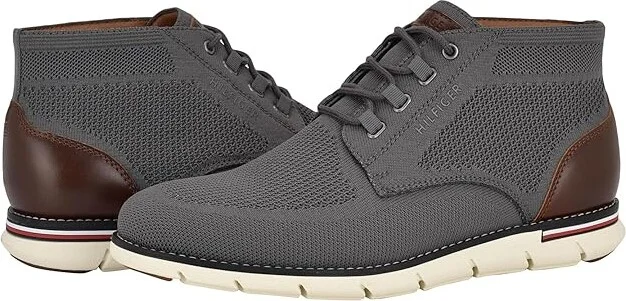 Tommy Hilfiger Wythe Men's Boots Grey : 12 D - Medium, Leather