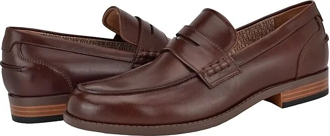 Tommy Hilfiger Yoron Men's Lace Up Wing Tip Shoes Cognac : 8 M, Leather