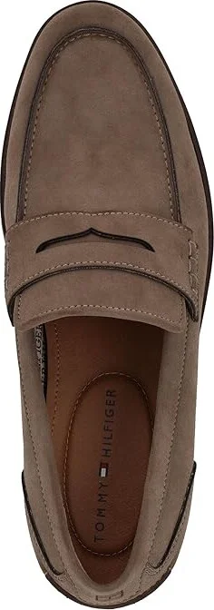 Tommy Hilfiger Yoron Men's Lace Up Wing Tip Shoes Taupe : 8.5 M, Leather - Image 2