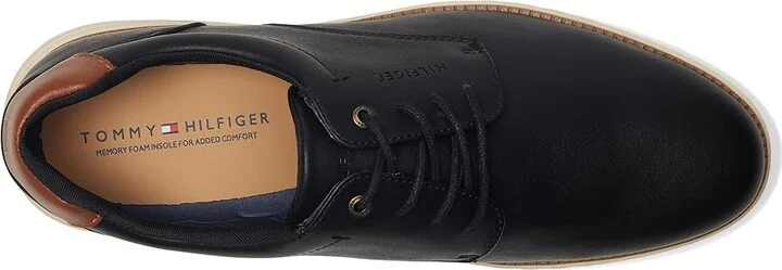 Tommy Hilfiger Zell Men's Shoes Black : 10 D - Medium, Leather - Image 2