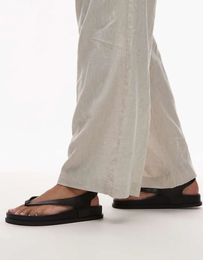 Tommy Jeans ankle strap sandal in black - Image 4