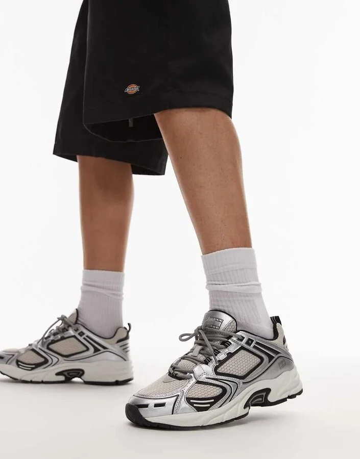 Tommy Jeans Archive 97 metallic sneakers in black