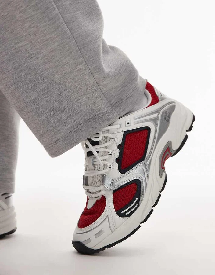 Tommy Jeans Archive 97 sneakers in red - Image 4