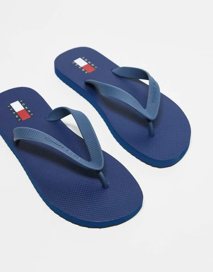 Tommy Jeans flip flops in blue