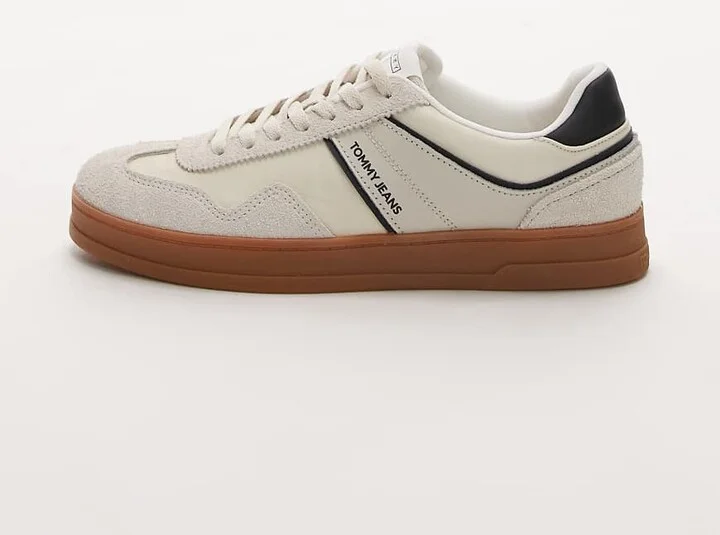 Tommy Jeans Grenwich sneakers in white and brown - Image 2