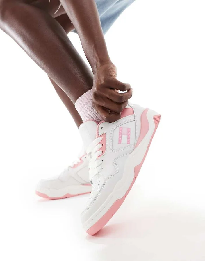 Tommy Jeans new basketball sneakers in pink