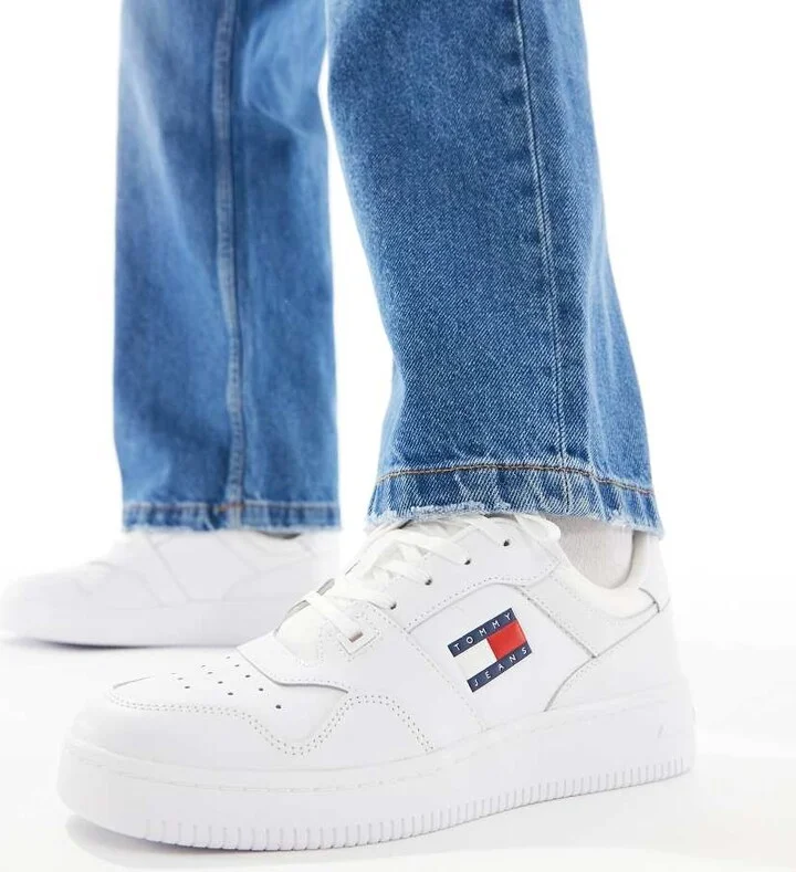 Tommy Jeans Retro basket essential sneakers in navy