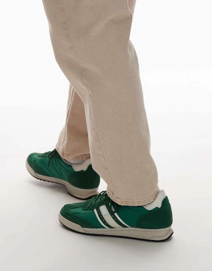 Tommy Jeans retro runner cleat sneakers in green - Image 3