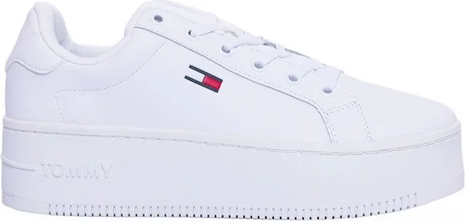 Tommy Jeans Round-Toe Lace-Up Sneakers