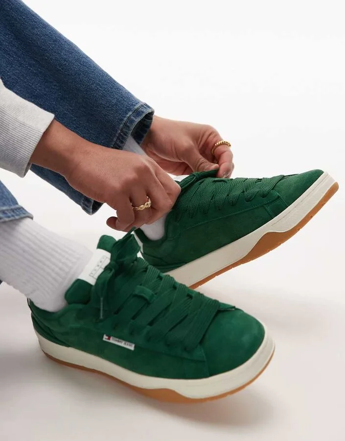 Tommy Jeans skater sneaker in green