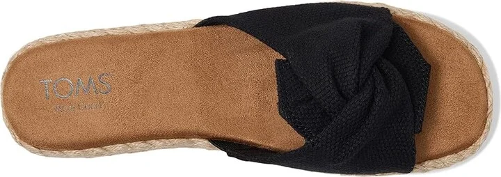 TOMS Abby Slide Women's Sandals Black : 5 B - Medium - Image 2