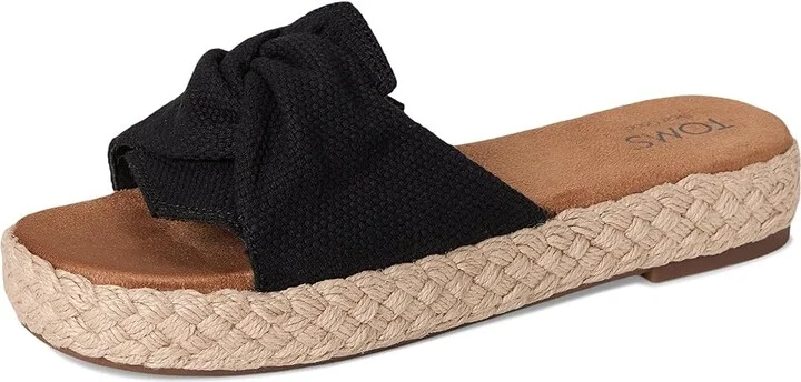 TOMS Abby Slide Women's Sandals Black : 5 B - Medium - Image 5