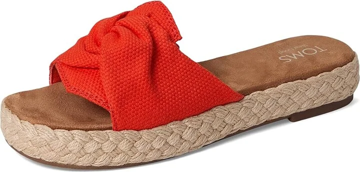 TOMS Abby Slide Women's Sandals Flame : 5.5 B - Medium - Image 5