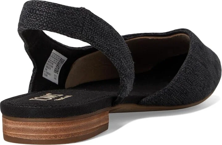 TOMS Alene Women's Dress Flat Shoes Black : 5 B - Medium, Textile - Image 4