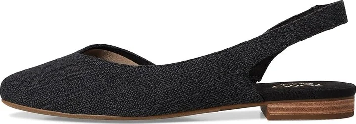 TOMS Alene Women's Dress Flat Shoes Black : 5 B - Medium, Textile - Image 6