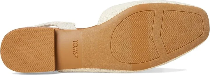 TOMS Alene Women's Dress Flat Shoes Natural : 5 B - Medium, Textile - Image 3