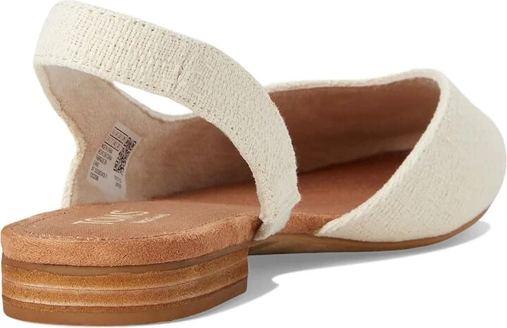 TOMS Alene Women's Dress Flat Shoes Natural : 5 B - Medium, Textile - Image 4