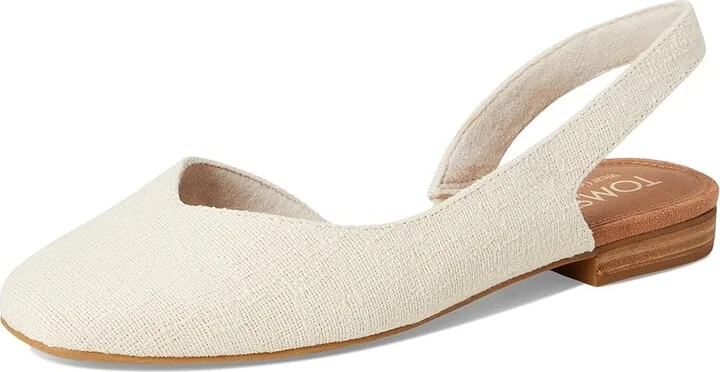 TOMS Alene Women's Dress Flat Shoes Natural : 5 B - Medium, Textile - Image 5
