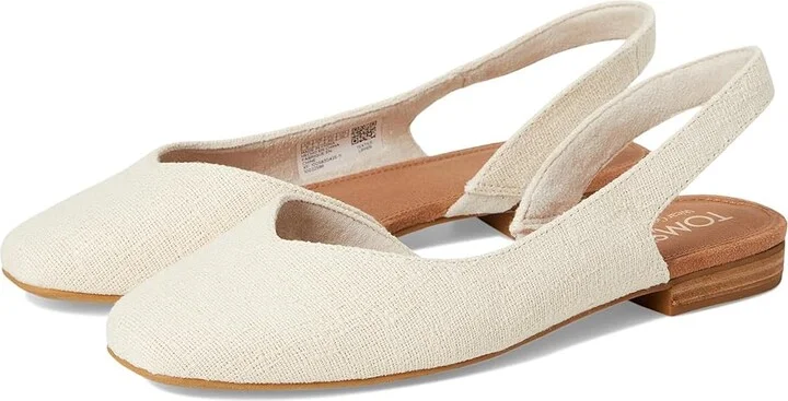 TOMS Alene Women's Dress Flat Shoes Natural : 5 B - Medium, Textile