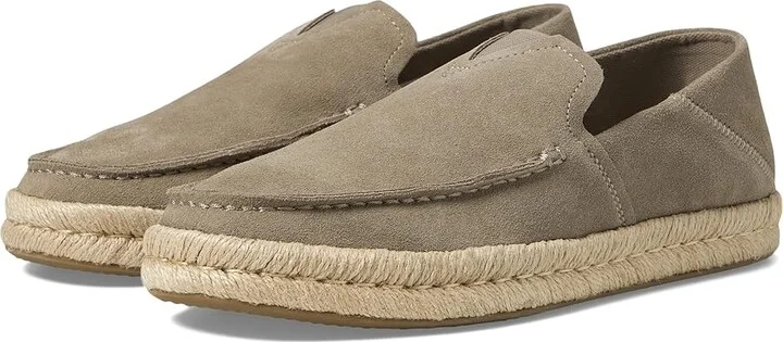 TOMS Alonso Loafers Rope Men's Shoes Dune Suede : 13 D - Medium, Canvas