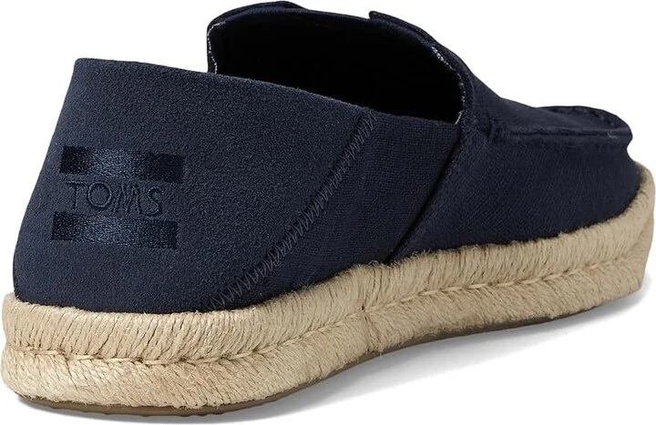 TOMS Alonso Loafers Rope Men's Shoes Navy Canvas : 11 D - Medium - Image 4