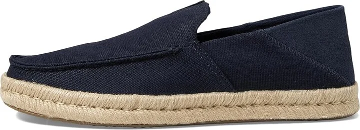 TOMS Alonso Loafers Rope Men's Shoes Navy Canvas : 11 D - Medium - Image 6