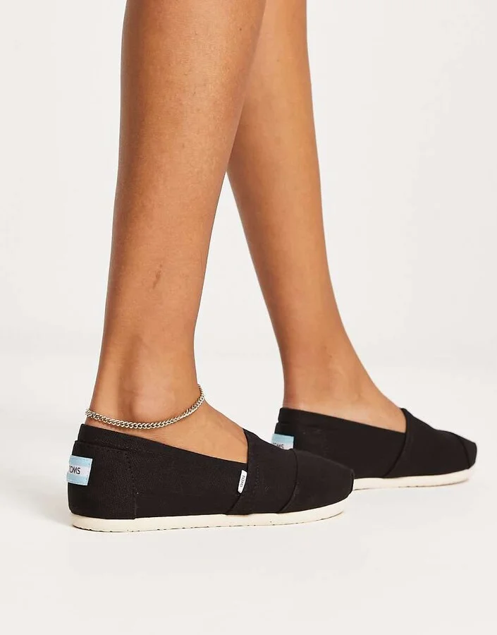 TOMS alpargata espadrilles in black - Image 4