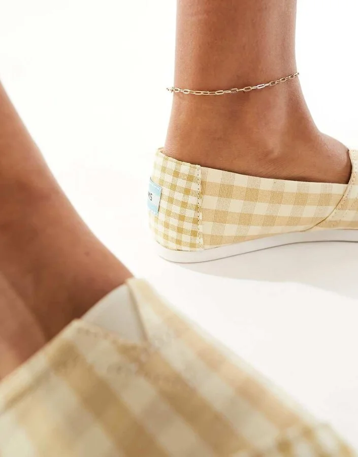 Toms Alpargata espadrilles in gingham - Image 2