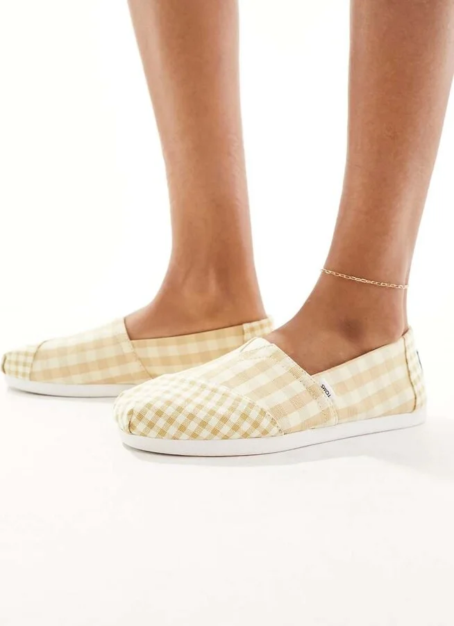 Toms Alpargata espadrilles in gingham - Image 4