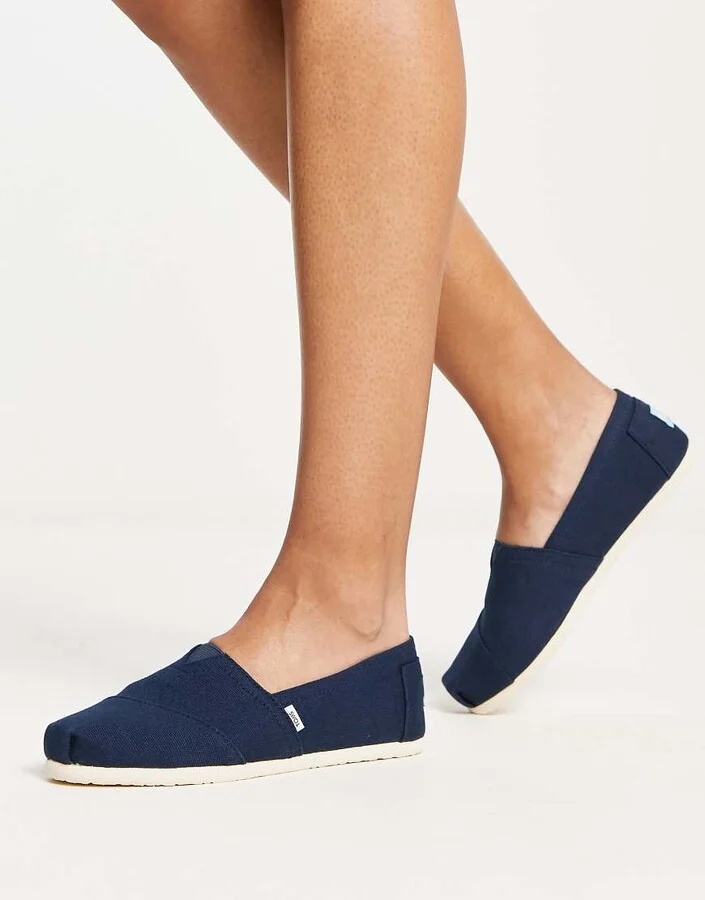 Toms Alpargata espadrilles in navy - Image 4