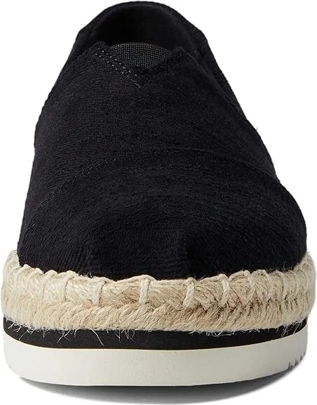 TOMS Alpargata Platform Women's Shoes Black : 12 B - Medium, Canvas - Image 5