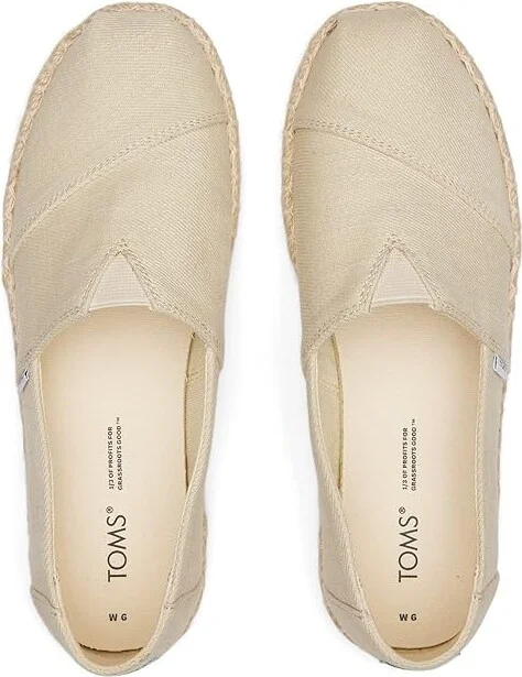 TOMS Alpargata Platform Women's Shoes Natural 4 : 11 B - Medium, Canvas - Image 2