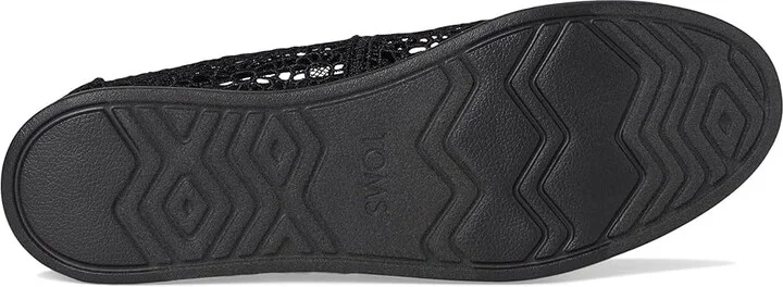 TOMS Alpargata Plus Women's Flat Shoes Black 1 : 5.5 B - Medium, Canvas/Suede - Image 3