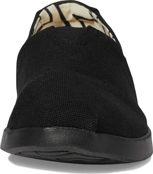 TOMS Alpargata Plus Women's Flat Shoes Black : 9.5 B - Medium, Canvas/Suede - Image 5