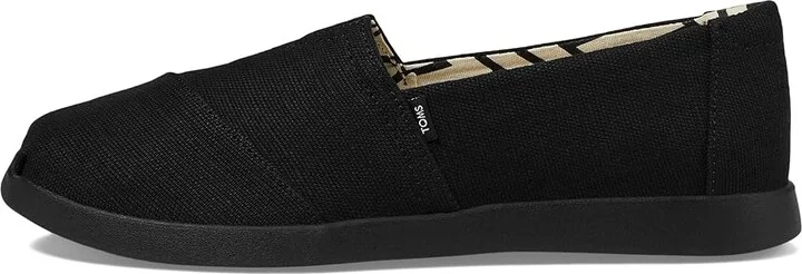 TOMS Alpargata Plus Women's Flat Shoes Black : 9.5 B - Medium, Canvas/Suede - Image 6