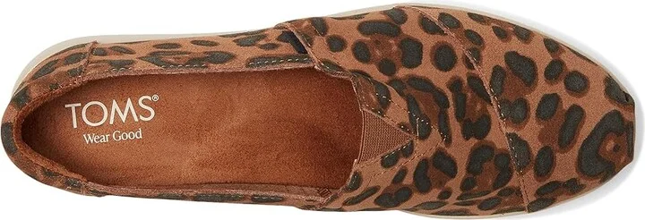 TOMS Alpargata Plus Women's Flat Shoes Brown Sugar Leopard : 5 B - Medium, Canvas/Suede - Image 2