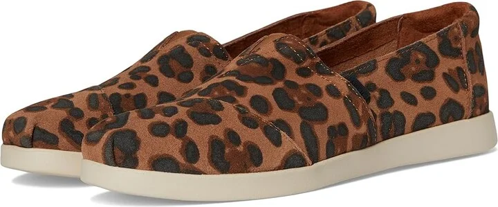 TOMS Alpargata Plus Women's Flat Shoes Brown Sugar Leopard : 5 B - Medium, Canvas/Suede