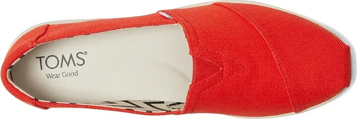 TOMS Alpargata Plus Women's Flat Shoes Flame : 11 B - Medium, Canvas/Suede - Image 2