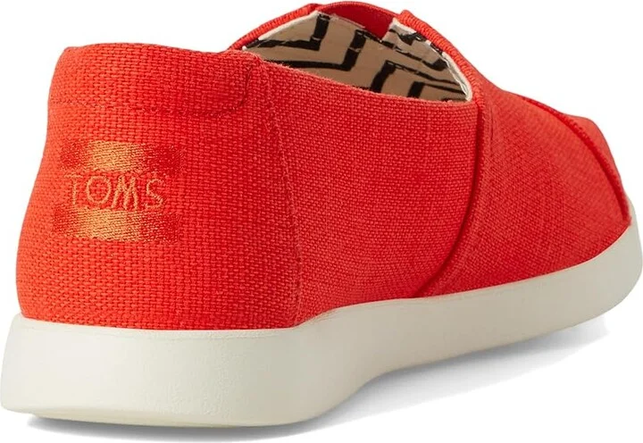 TOMS Alpargata Plus Women's Flat Shoes Flame : 11 B - Medium, Canvas/Suede - Image 4