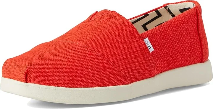 TOMS Alpargata Plus Women's Flat Shoes Flame : 11 B - Medium, Canvas/Suede - Image 5