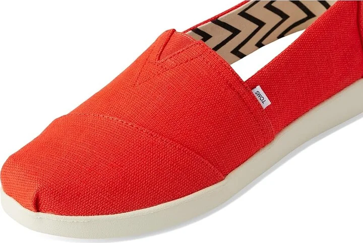 TOMS Alpargata Plus Women's Flat Shoes Flame : 11 B - Medium, Canvas/Suede - Image 7